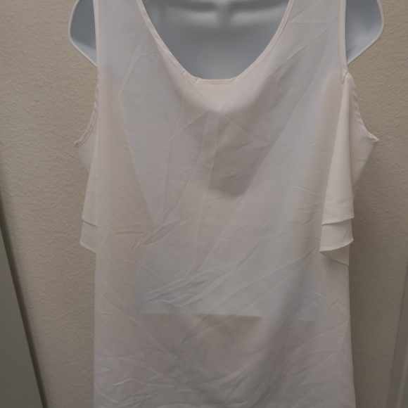 Bisou Bisou Women's Blouse Black Size M Cold Shoulder Hi Low New - Picture 3 of 5